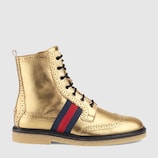Children's leather brogue boot
