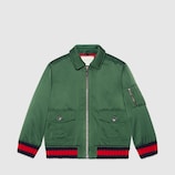 Kinder Bomberjacke aus Nylon mit Stickereien