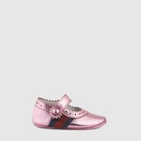 Baby metallic flat with Web