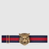 Elastic belt with feline buckle