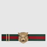 Elastic belt with feline buckle