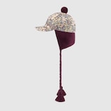Gorra de Tapiz con Motivo Floral y Orejeras