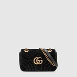 GG Marmont Mini-Tasche aus Samt
