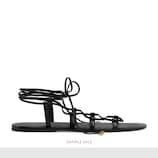 Sandales en cuir avec têtes de félin