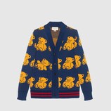 Wool teddy bear cardigan