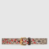Snake print GG Supreme belt
