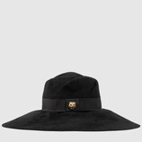 Felt wide-brim hat