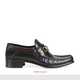 Horsebit leather loafer