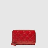 Gucci Signature zip around card case