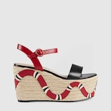 Leather Kingsnake espadrille