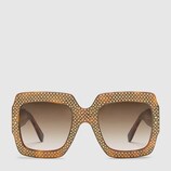 Occhiali da sole quadrati oversize