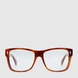 Rectangular-frame acetate sunglasses