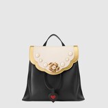 Leather studded backpack