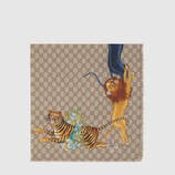 Children's felines print shawl