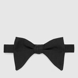 Children's long silk faille bow tie