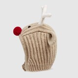 Baby knit reindeer hat