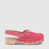Children's suede clog