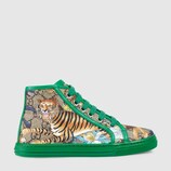 Children's GG felines high-top sneaker