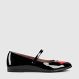 Children's patent heart ballet flat