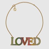 Loved necklace with crystals