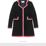 Wool coat with Sylvie Web