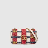 GG Marmont Schultertasche mit Trompe-l'oeil-Print