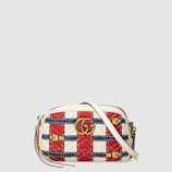 GG Marmont Schultertasche mit Trompe-L'oeil-Print