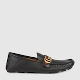 Mocassins en cuir avec bande Web