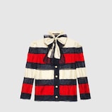 Chaqueta de Sarga de Seda y Encaje