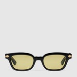 Rectangular-frame acetate sunglasses