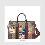 〔グッチ クーリエ〕 ソフト GGスプリーム ダッフルバッグ