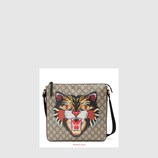 Angry Cat print GG Supreme flat messenger