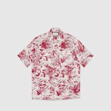 Sea Storm print bowling shirt