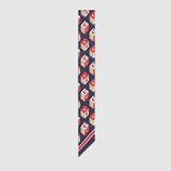 GG Wallpaper print silk neck bow