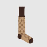 GG pattern cotton blend socks