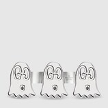 Anillo de 2 Dedos GucciGhost de Plata
