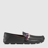 Leather driver with Sylvie Web buckle