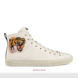 Leather high-top with tiger