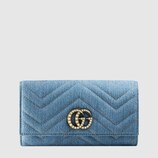 〔GGマーモント〕 日本限定 デニム ロングウォレット
