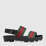 Leather and Web sandal