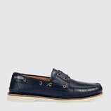 Leather loafer with Web