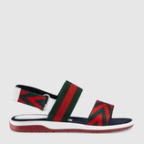 Children's Chevron leather sandal