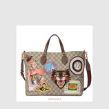 〔グッチ クーリエ〕 ソフト GGスプリーム トートバッグ