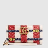 GG Marmont Trompe l'oeil zip around wallet