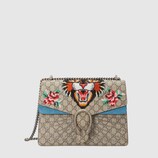 Dionysus embroidered GG Supreme shoulder bag