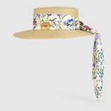 Papier hat with New Flora ribbon