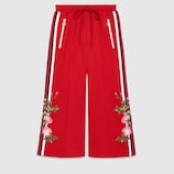 Pantalon de jogging brodé à jambes larges