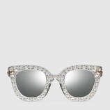 Cat eye acetate sunglasses with stars
