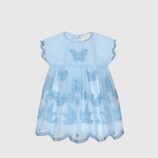 Baby tulle dress with embroidery