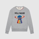 Sudadera de Algodón con Planeta
